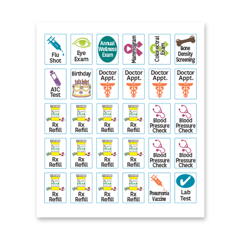 NEW: Calendar Health Stickers
